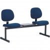 Cadeiras de escritório longarina secretária executiva 2 lugares com mesa