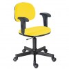 Cadeira digitador secretária giratória courvin amarelo