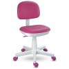 Cadeira Giratória Kid´s Color - Courino Pink base Branca