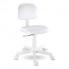 Cadeira Giratória Kid´s Color - Courino Branco e base Branca