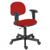 Cadeira digitador secretária giratória courvin vermelho