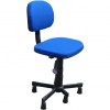 Cadeira costureira tecido azul